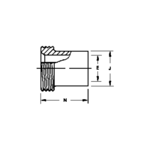 15A Threaded Ferrule Tank Spud (Heavy)