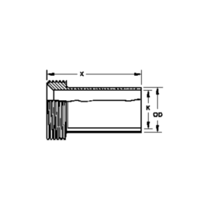 15A Threaded Ferrule Tank Spud (Light)